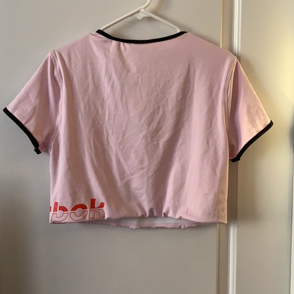 Reebok - Baby Pink Cropped Tee (NWT) - Picture 4 of 11